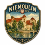 Magnes pamiątkowy Niemodlin z motywem zamku