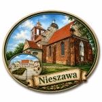 Magnes Nieszawa z motywem kościoła