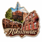 Magnes Nikiszowiec z motywem budynku z czerwonej cegły