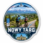 Magnes pamiątkowy Nowy Targ – widok na Tatry, rzekę Dunajec i trasę VeloDunajec