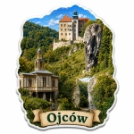 Pamiątkowy magnes Ojców z motywem zamku