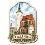 Magnes Oleśnica z motywem kościoła gotyckiego