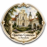 Magnes pamiątkowy z motywem Opactwa Cystersów w Paradyżu
