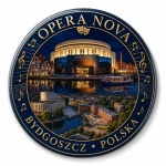 Magnes pamiątkowy z motywem Opery Nova w Bydgoszczy
