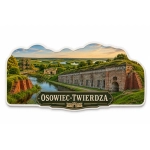 Magnes Osowiec-Twierdza z motywem fortu i rzeki w tle