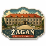 Pamiątkowy magnes Pałac Książęcy w Żaganiu