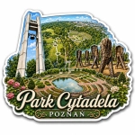 Magnes pamiątkowy Park Cytadela w Poznaniu