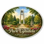 Magnes pamiątkowy Park Cytadela w Poznaniu