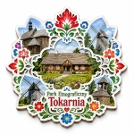 Magnes pamiątkowy Park Etnograficzny w Tokarni