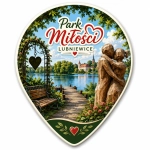 Magnes pamiątkowy Park Miłości w Lubniewicach
