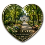 Magnes pamiątkowy przedstawiający Park Zdrojowy w Nałęczowie