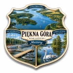 Magnes Piękna Góra z widokiem na jezioro, wyspy i port