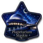 Magnes pamiątkowy z motywem Planetarium Śląskiego