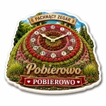 Magnes kwiatowy Pobierowo z motywem zegara kwiatowego