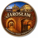 Magnes pamiątkowy z motywem Podziemnej Trasy Turystycznej w Jarosławiu