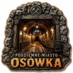 Magnes pamiątkowy przedstawiający Podziemne Miasto Osówka