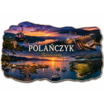 Magnes Polańczyk – widok jeziora o zachodzie słońca