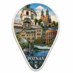 Magnes turystyczny z widokiem na Poznań