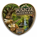 Pamiątkowy magnes z motywem Puszczy Kozienickiej