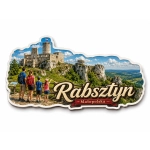 Magnes pamiątkowy Rabsztyn z widokiem na ruiny zamku