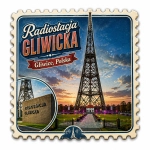 Magnes pamiątkowy Radiostacja Gliwicka