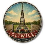 Magnes pamiątkowy Radiostacja Gliwicka 1935