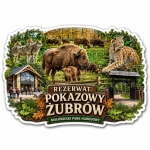 Magnes pamiątkowy Rezerwat Pokazowy Żubrów w Białowieskim Parku Narodowym