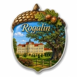 Pamiątkowy magnes z pałacem w Rogalinie