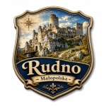 Pamiątkowy magnes Rudno z motywem zamku