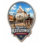 Magnes pamiątkowy przedstawiający Rynek w Rzeszowie