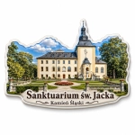 Pamiątkowy magnes z motywem Sanktuarium św. Jacka w Kamieniu Śląskim