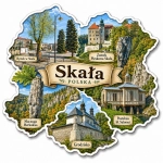 Magnes Skała z motywem Zamku Pieskowa Skała