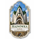Pamiątkowy magnes Hajnówka z motywem Soboru Świętej Trójcy