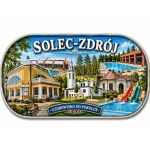 Pamiątkowy magnes Solec-Zdrój z motywem uzdrowiska