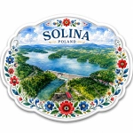 Magnes Solina z widokiem na jezioro i zbiornik wodny