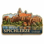 Magnes pamiątkowy przedstawiający Spichlerze w Grudziądzu