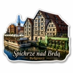 Magnes pamiątkowy Spichrze nad Brdą w Bydgoszczy