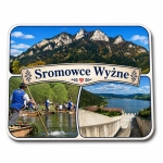 Magnes Sromowce Wyżne z widokiem na jezioro, góry i tradycyjne wiosła
