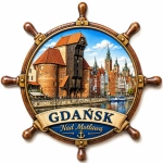 Magnes pamiątkowy Stare Miasto w Gdańsku