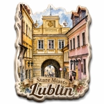 Magnes pamiątkowy przedstawiający Stare Miasto w Lublinie