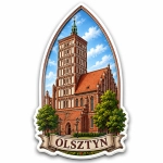 Magnes pamiątkowy Stare Miasto w Olsztynie