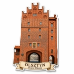 Magnes pamiątkowy z widokiem na Stare Miasto w Olsztynie