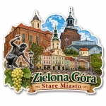Pamiątkowy magnes Stare Miasto w Zielonej Górze