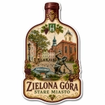 Pamiątkowy magnes przedstawiający Stare Miasto w Zielonej Górze