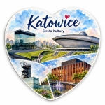 Pamiątkowy magnes Katowice – Strefa Kultury