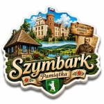 Magnes Szymbark z motywem kasztelu z 1910 roku