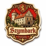 Magnes pamiątkowy Szymbark z motywem zamku