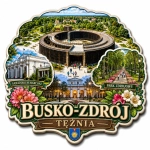 Magnes turystyczny z motywem tężni w Busku-Zdroju
