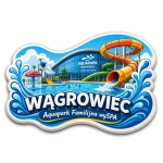 Magnes pamiątkowy Wągrowiec z nadrukiem UV
