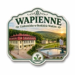 Magnes Wapienne z motywem hotelu